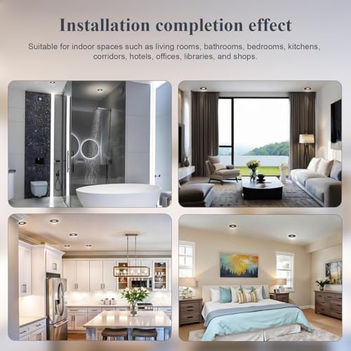 Sweier IP65 Waterproof Bathroom Downlight – 5W Warm White LED, 4 Pack