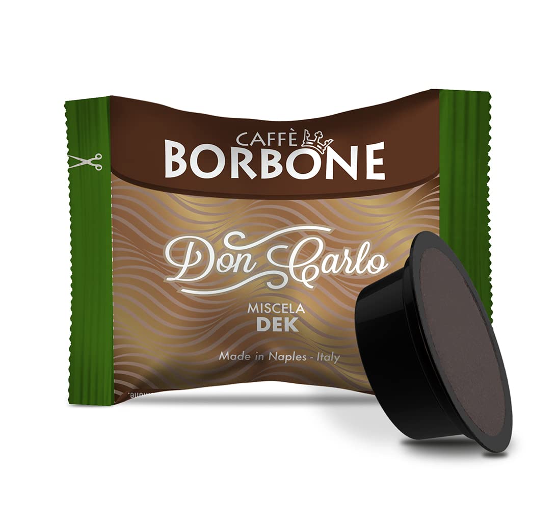 Caffè Borbone Don Carlo Dek Decaf Coffee - 100 Lavazza A Modo Mio Pods
