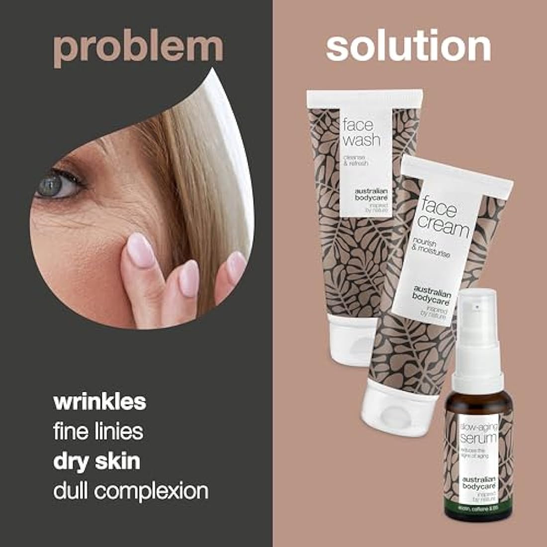 Jolof Store Anti-Aging Skincare Kit | Tea Tree Oil Face Wash & Serum