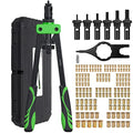 Proster 14" Heavy Duty Rivet Nut Tool Kit with 6 Mandrels & 150 Nuts