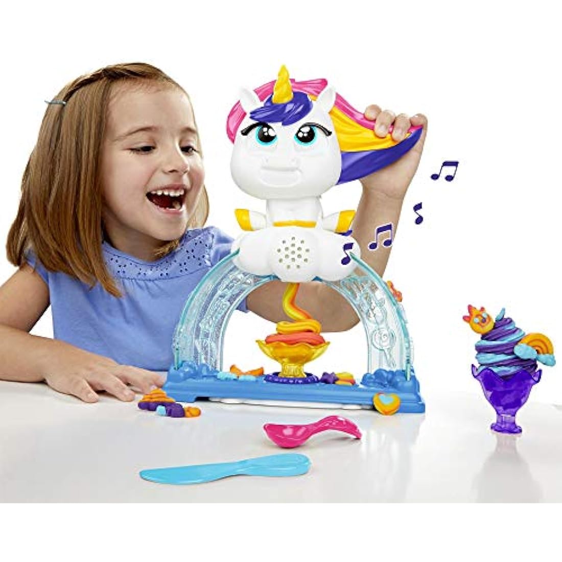 Play-Doh Tootie the Unicorn Ice Cream Maker Set with Silly Sounds