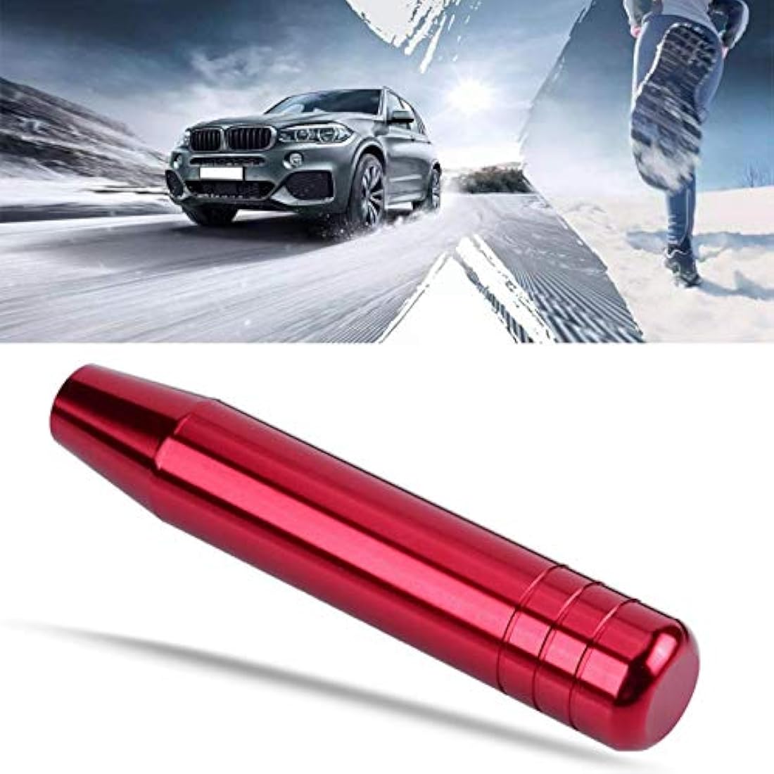 EBTOOLS Universal Manual Gear Shift Knob – 18cm Aluminum Alloy Shifter