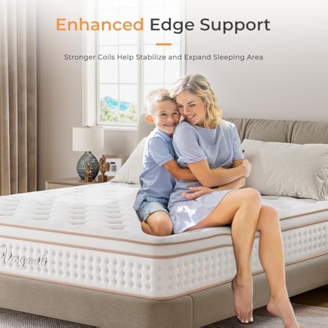 Vesgantti 3FT Single Hybrid Mattress | 10.2 Inch Pocket Spring & Foam