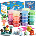 iFergoo 24 Colors Air Dry Modeling Clay Kit – Non-Toxic DIY Creative Set