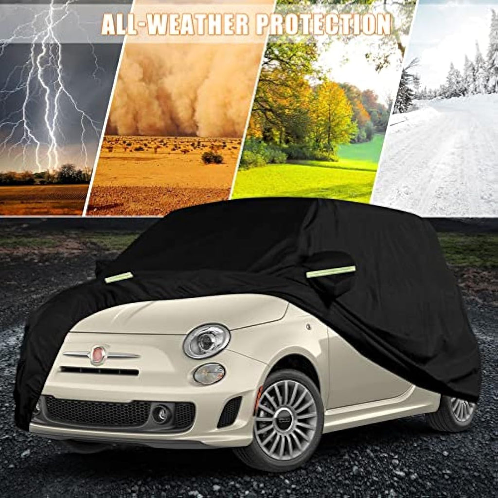 Waterproof Car Cover for Fiat 500 2007-2022 | 4-Layer All Weather