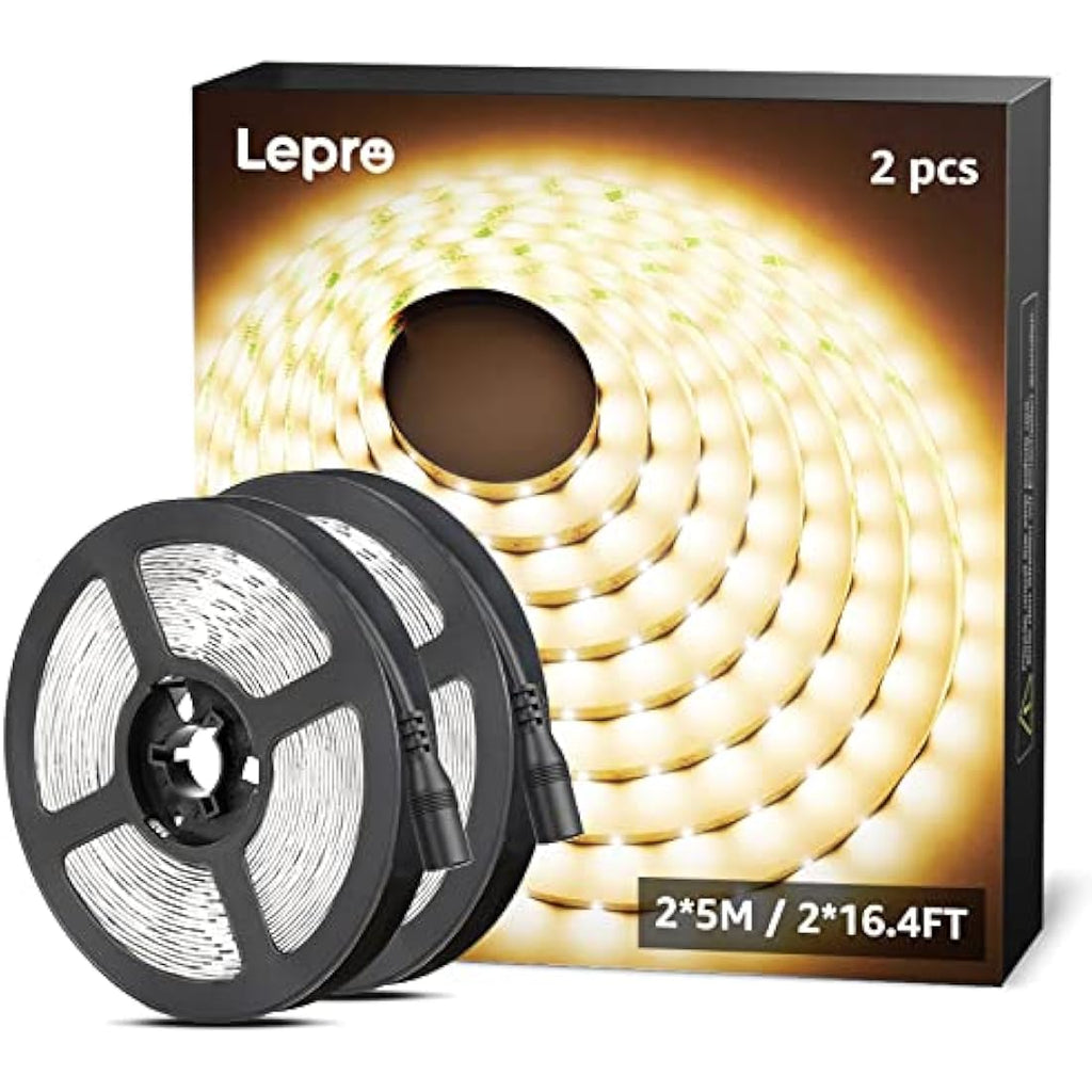 Jolof Store Warm White LED Strip Lights – 10M Flexible 3000K Lightstrip