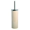 MSV Miami Stainless Steel Toilet Brush – Beige Bathroom Set, 30cm