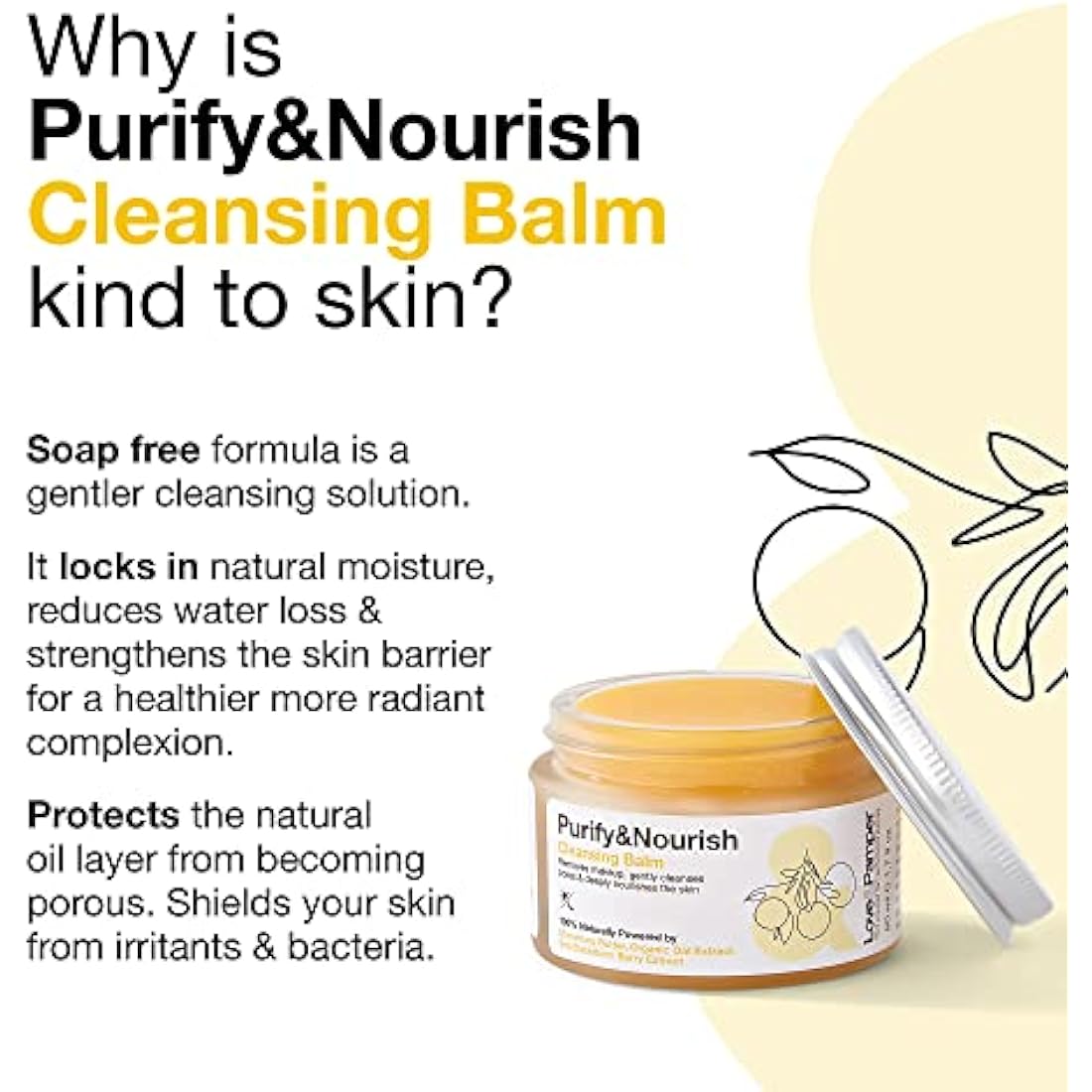 Natural Cleansing Balm | Makeup Remover with Vitamin E