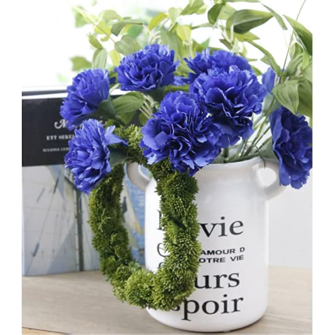 Jolof Store 10-Stem Artificial Carnations | UV Resistant Silk Flowers