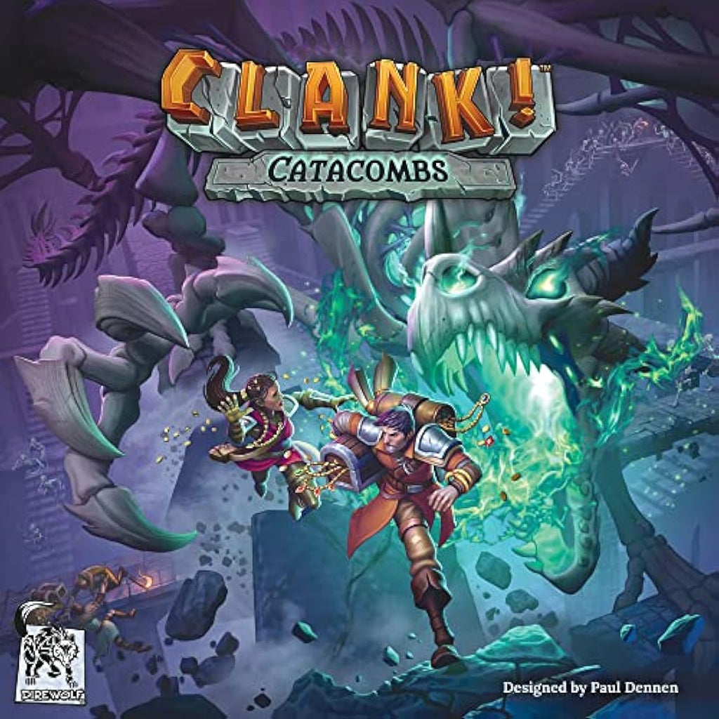 Clank! Catacombs Board Game by Direwolf | Deck-Building Dungeon Crawler