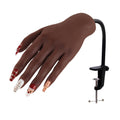 KnowU Silicone Practice Hand for Acrylic Nails | Flexible Model with Stand