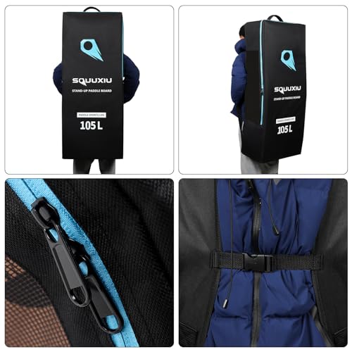 SOUUXIU 125L Inflatable Paddleboard Bag | Oxford Cloth SUP Backpack