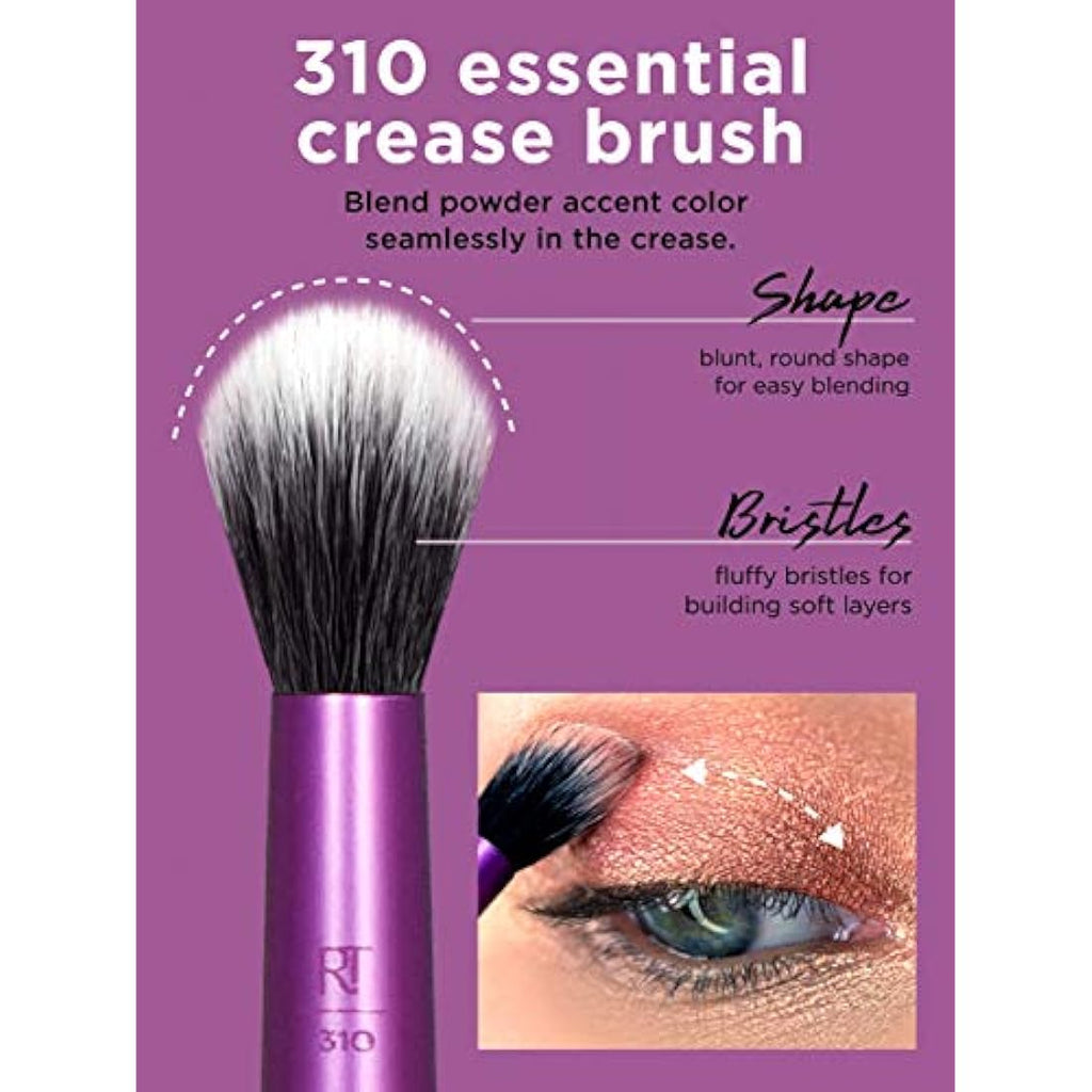 Real Techniques Enhanced Eye Set – 5 Piece Professional Makeup Brushes