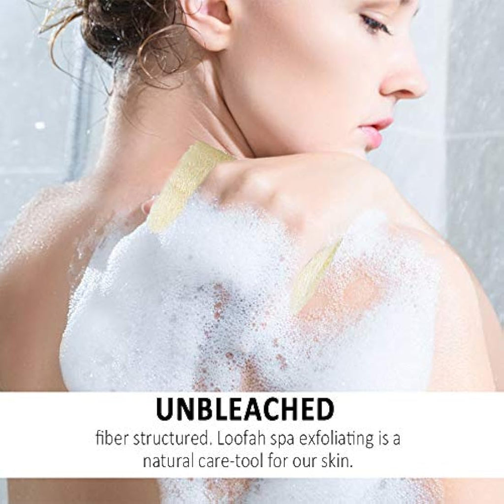 Natural Organic Loofah Sponge - 8pcs Biodegradable Scrubber