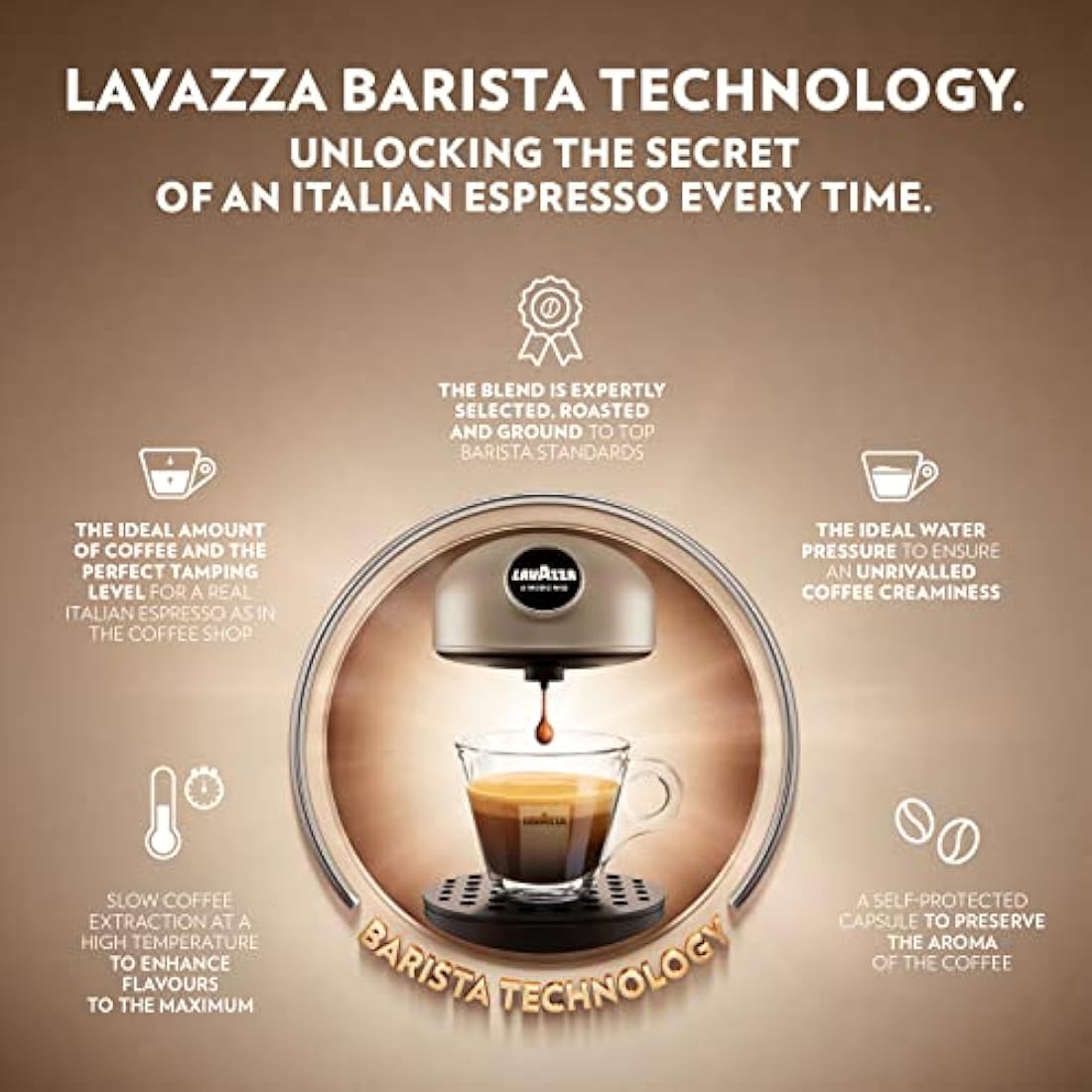 Lavazza A Modo Mio Tiny Eco Coffee Capsule Machine - Recycled Plastic, Black