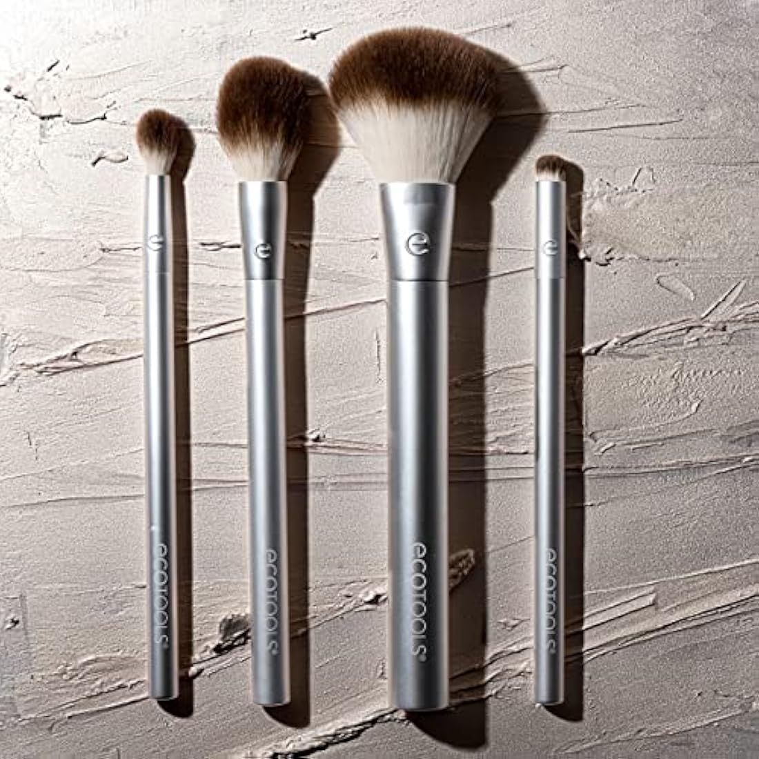 EcoTools Precious Metals 4-Piece Cheek & Eye Highlight Brush Set