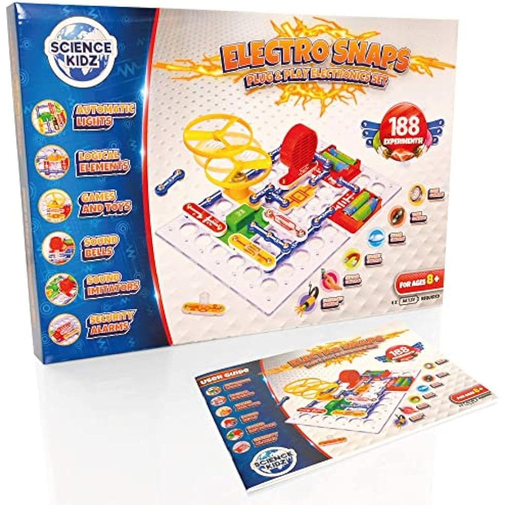 Science Kidz Electronics Kit | 188 STEM Experiments for Kids Age 5-10