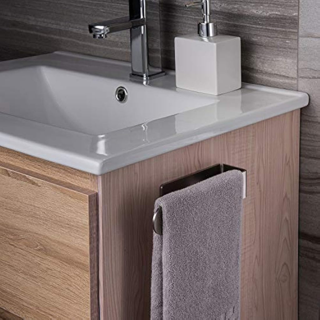 YIGII Self Adhesive Hand Towel Holder | Brushed Stainless Steel Ring