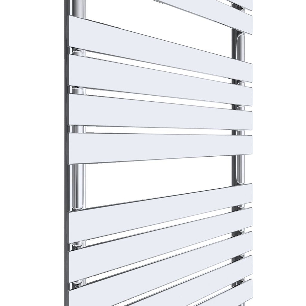Warmehaus Flat Panel Heated Towel Rail Bathroom Radiator Chrome 1800x600mm - image 3