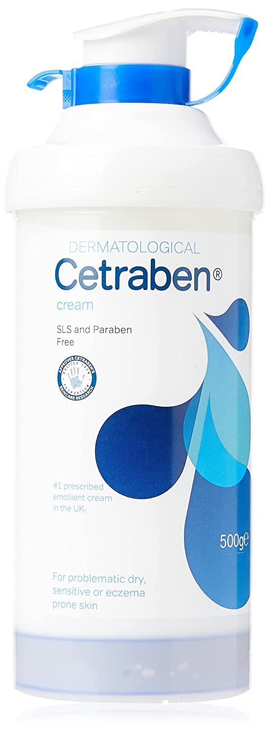 Cetraben Dermatological Emollient Cream for Dry Skin, Fragrance Free - 500g