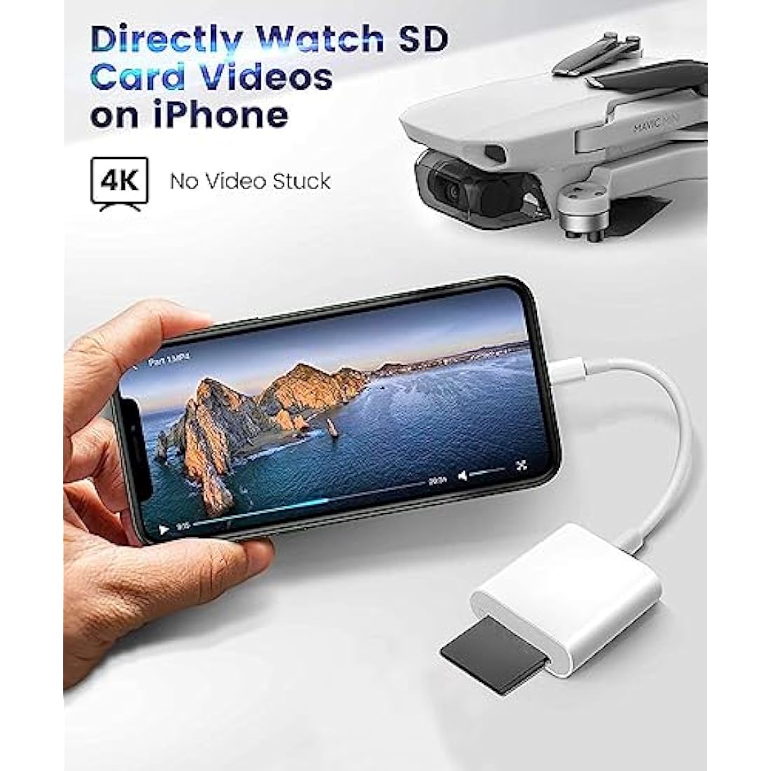 Apple MFi Certified Lightning to SD Card Reader for iPhone
