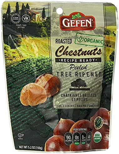 Gefen Whole Roasted & Peeled Chestnuts – All Natural 150g (12 Pack)