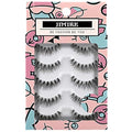 JIMIRE 3D False Eyelashes – Natural Demi-Wispies Cat Eye Lashes, 5 Pairs