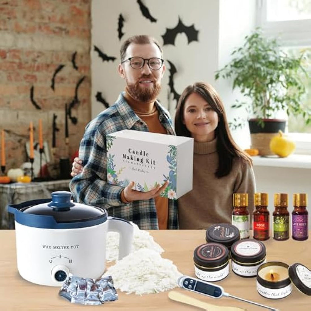 Soy Wax Candle Making Kit with Electric Wax Melter - 2lb