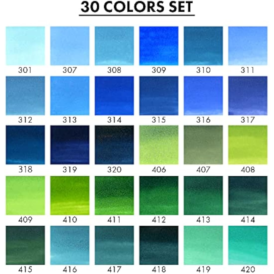 Kuretake ZIG Clean Color Real Brush Pens – 30 Color Set B for Watercolor
