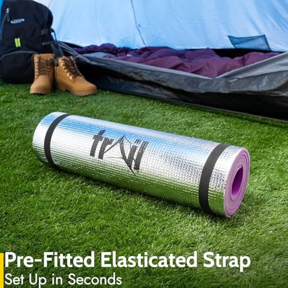 Jolof Store Aluminium Thermal Camping Mat – 7mm Waterproof Sleeping Pad
