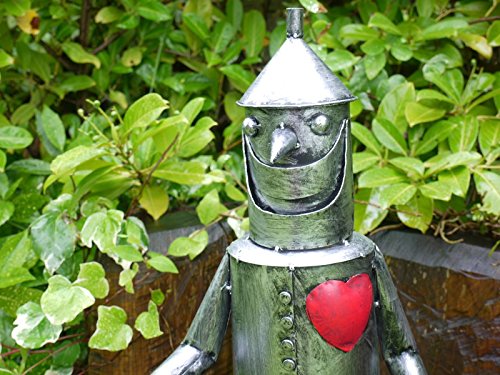 Darthome Tin Man Garden Statue – Vintage Metal Wizard of Oz Decor