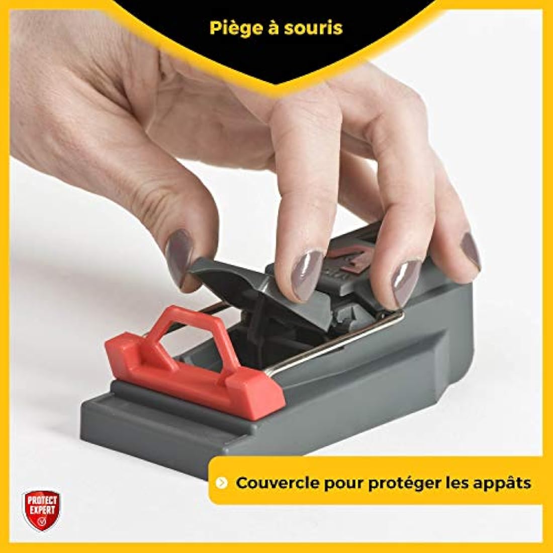 Protect Expert – Lot de 3 Tapettes à Souris en Plastique Réutilisables