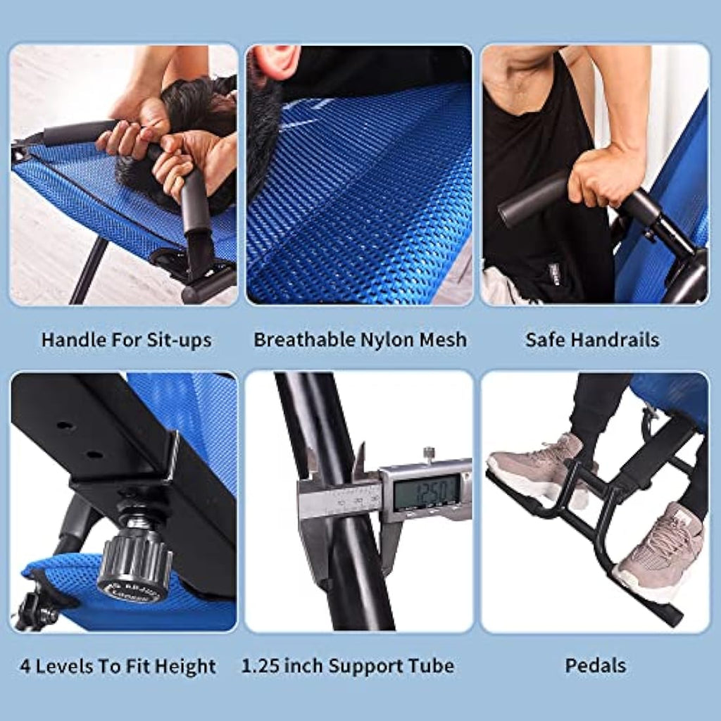 Leikefitness Ab Exercise Chair – Foldable Inversion Core Trainer
