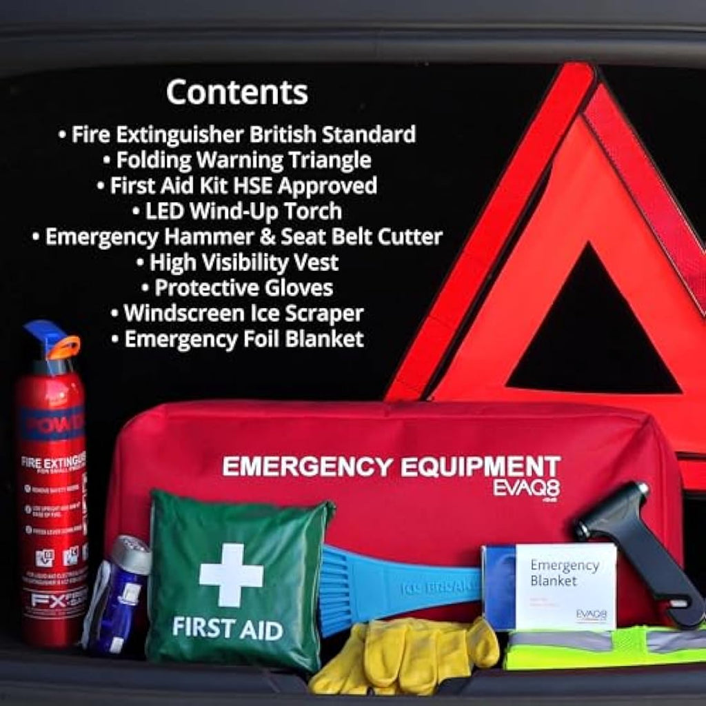 Advanced Car Safety Kit – Emergency Extinguisher & Torch