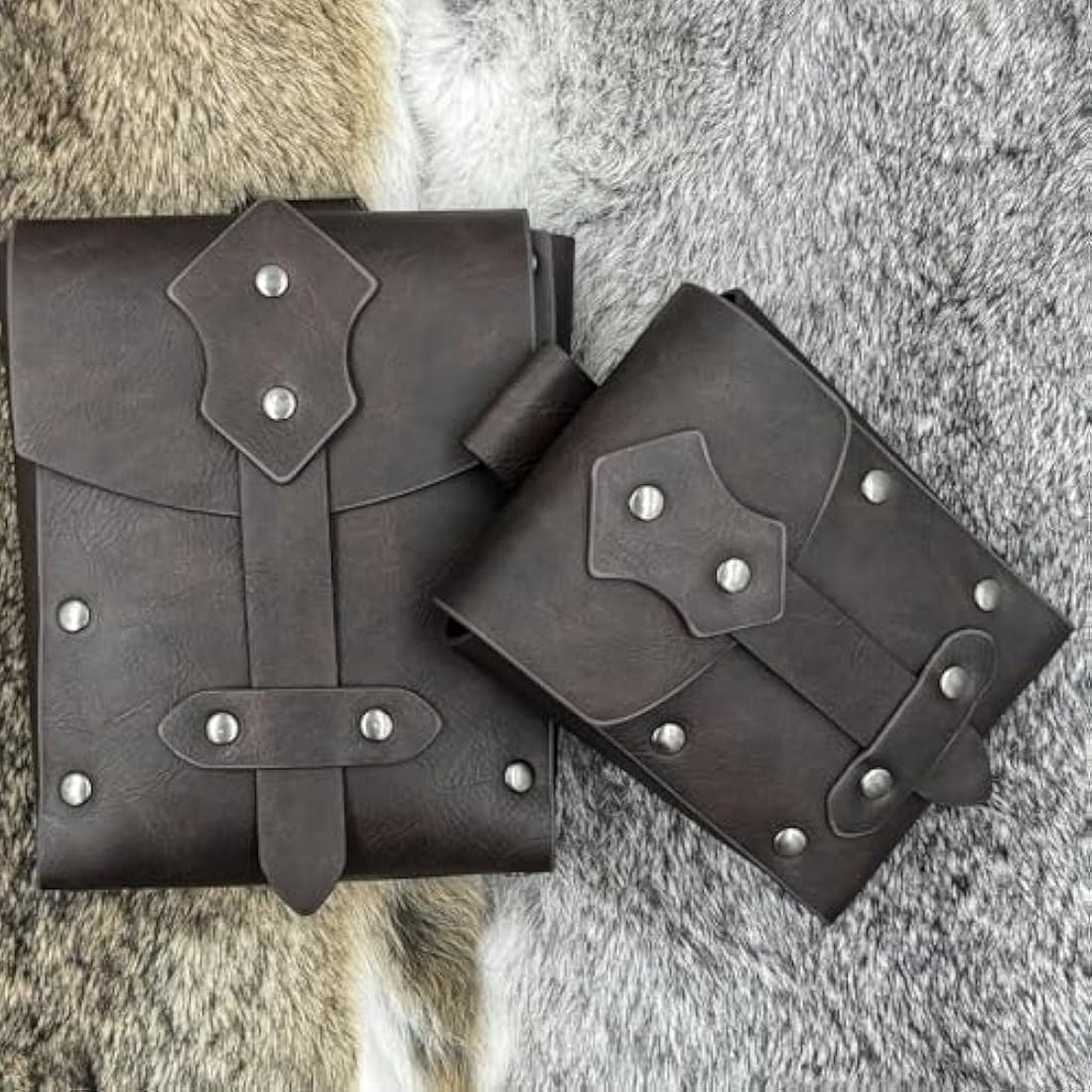 EpicCos Medieval Alchemy Belt with Potion Bottles – PU Leather Viking Pouch