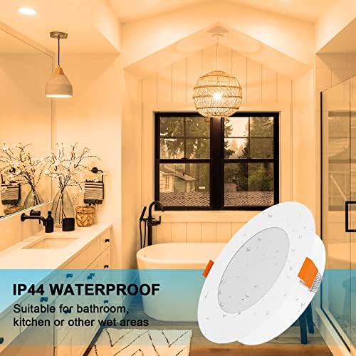 Ultra Slim 10W LED Recessed Downlights | 3000K Warm White | 10 Pack