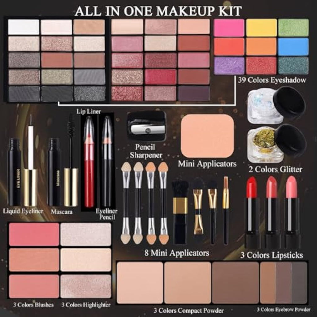 Professional Makeup Kit - 60 Color All-in-One Cosmetic Set