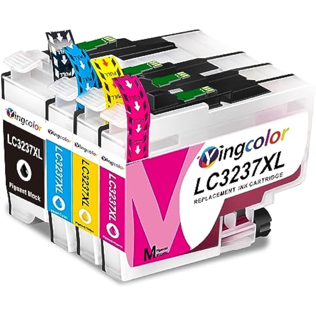 YINGCOLOR LC3237 LC3239XL Ink Cartridges for Brother MFC-J5945DW | 4-Pack