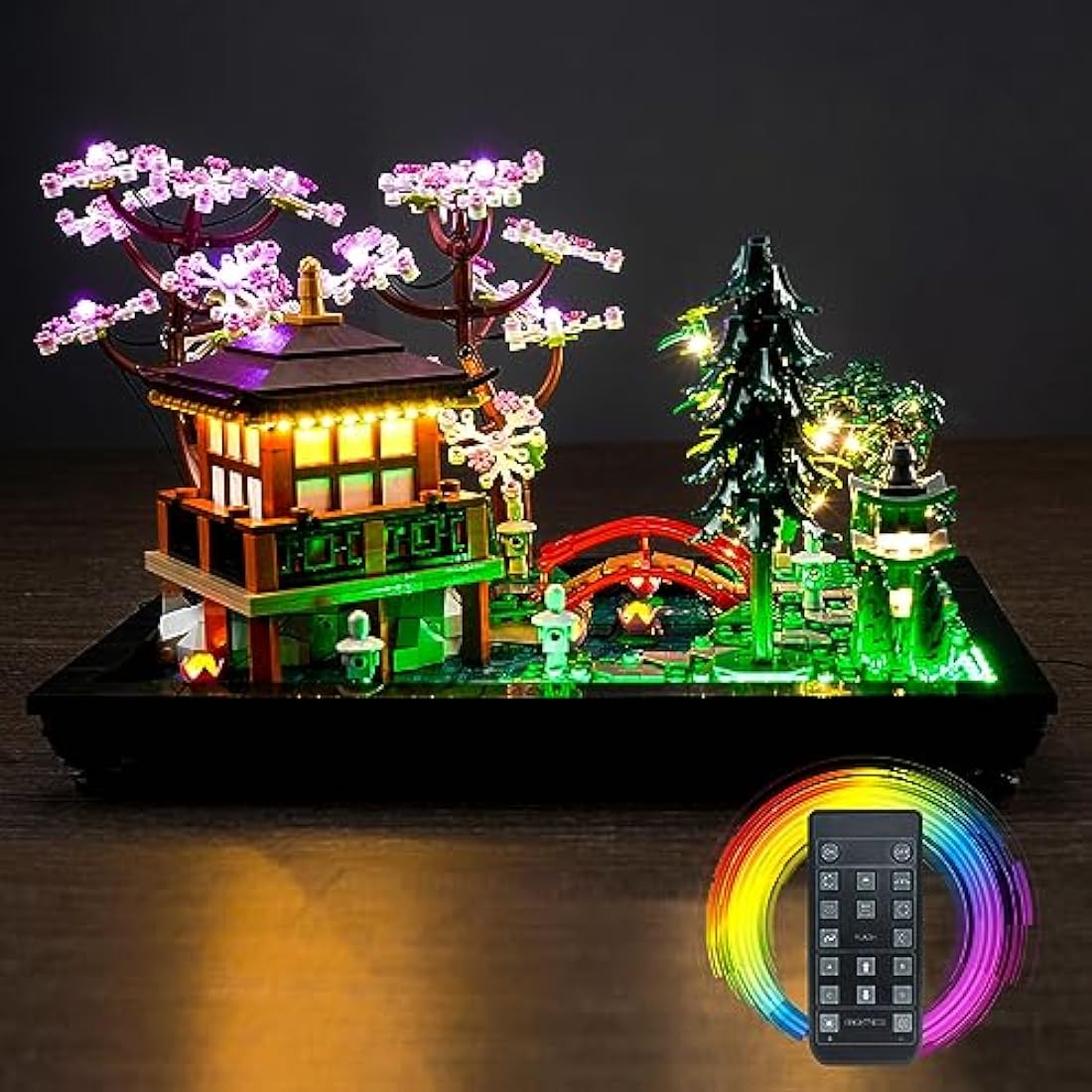LocoLee RC LED Light Kit for Lego 10315 Tranquil Garden – Remote Control