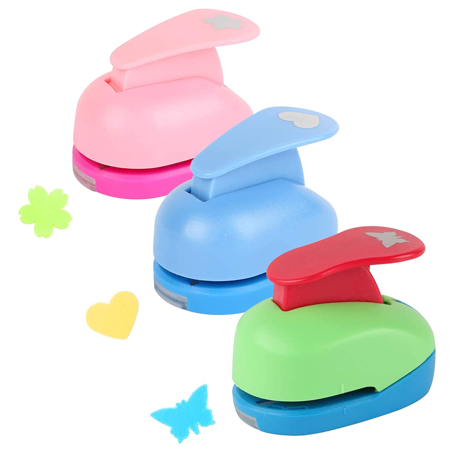 RoxNvm Paper Punch Set – 3PCS Mini Craft Hole Puncher for Scrapbooking