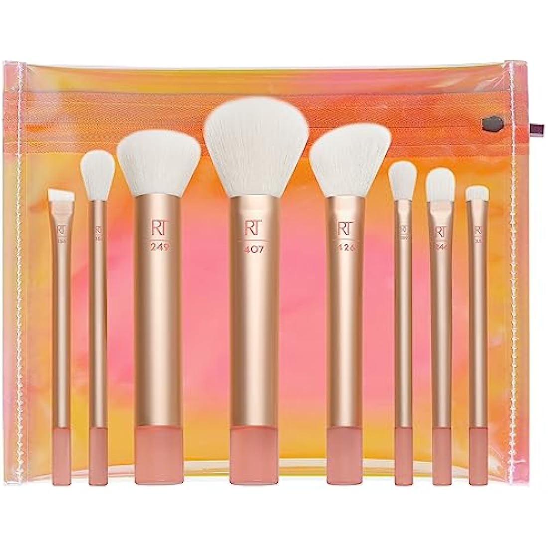 Real Techniques The Wanderer Makeup Brush Kit | 8-Piece Travel Set