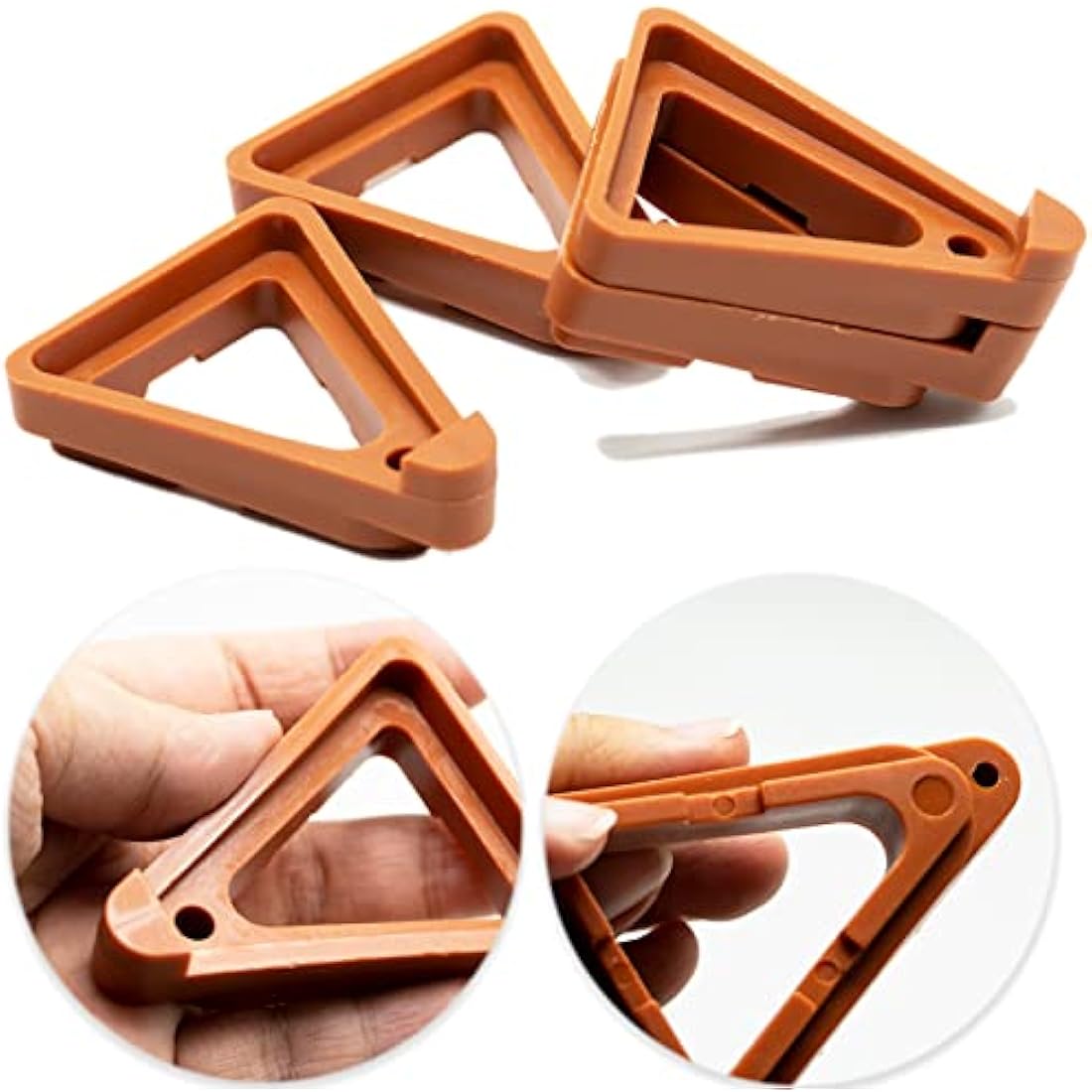 SZXMDKH 24-Pack Triangle Plant Pot Feet – Invisible Outdoor Pot Risers