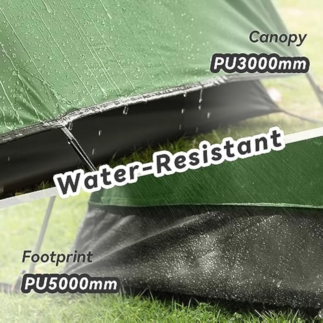 Forceatt 3-Person Camping Tent | Waterproof PU3000mm Lightweight Dome Tent