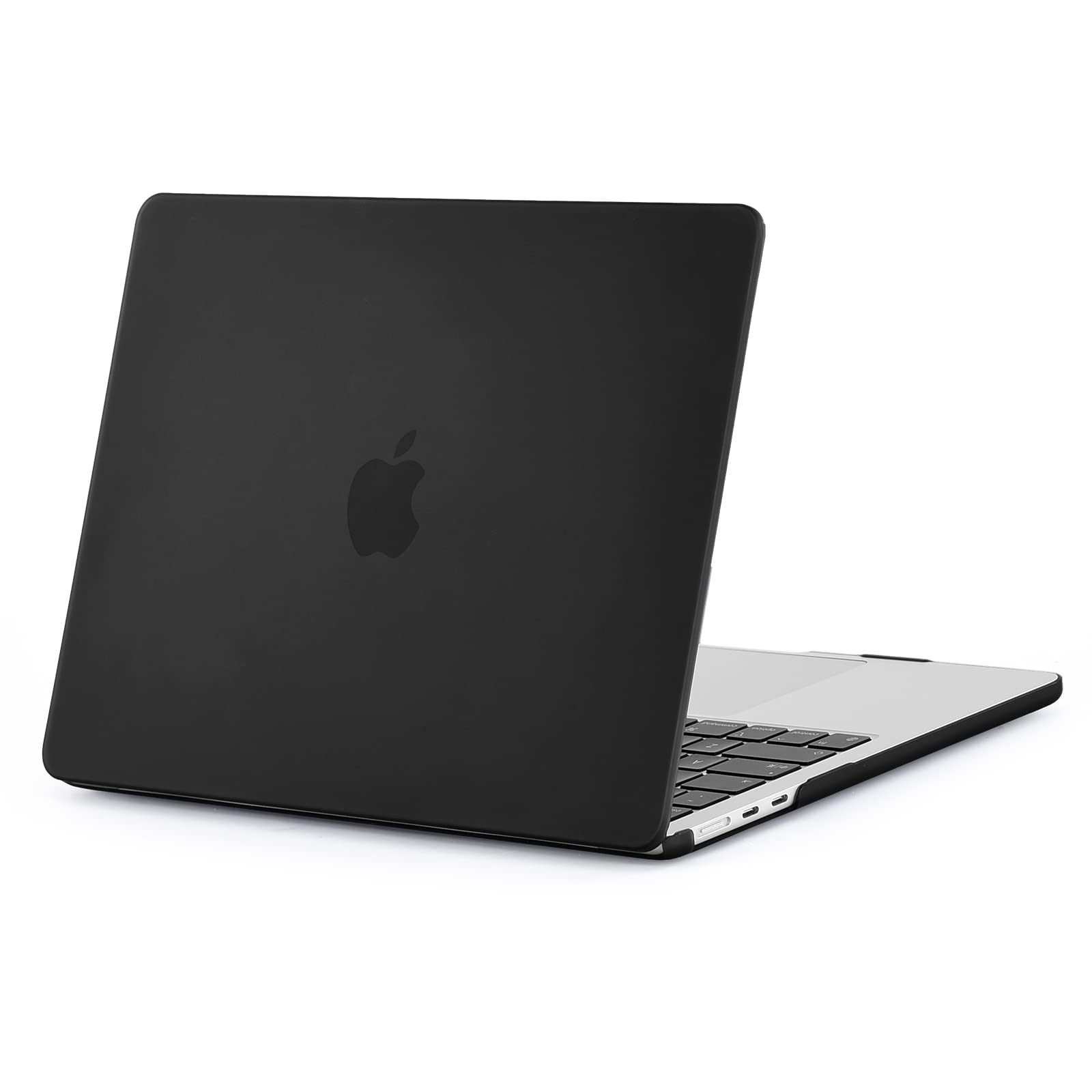 EooCoo MacBook Air 13.6 inch Case (M4 M3 M2) - Matte Black Hard Shell