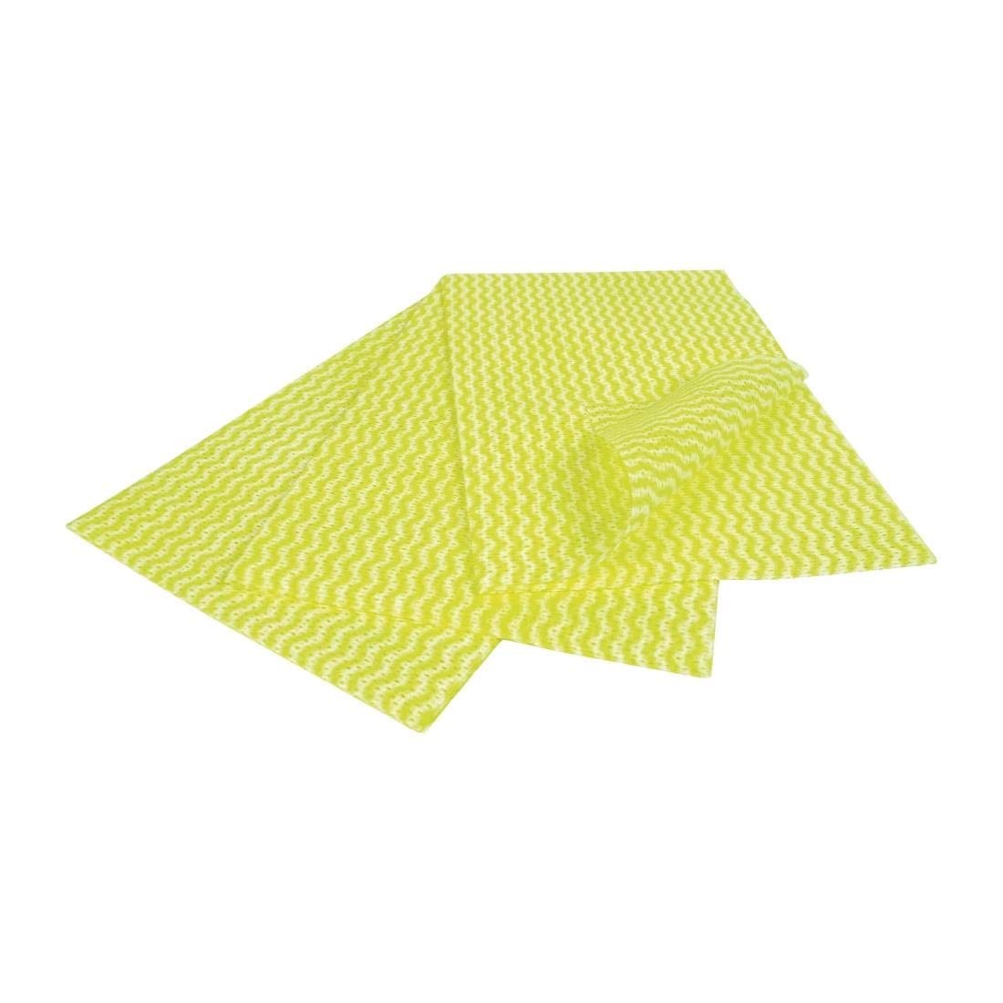 EcoTech Envirowipe Compostable Cleaning Cloths, Yellow - Pack of 25