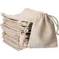 nuoshen 30 Pcs Burlap Drawstring Bags | 8x10cm Hessian Gift Pouches