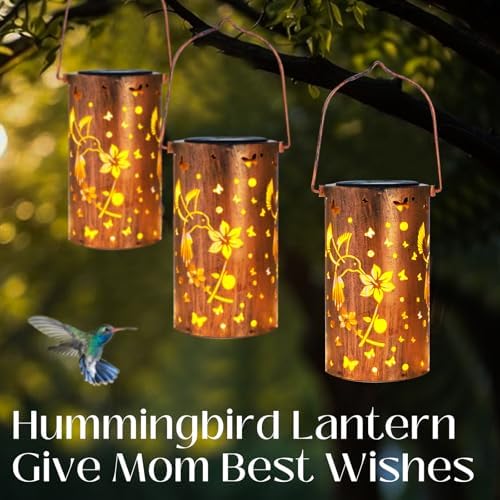 Dragonfly Solar Lanterns – 2 Pack Waterproof Metal Garden Lights
