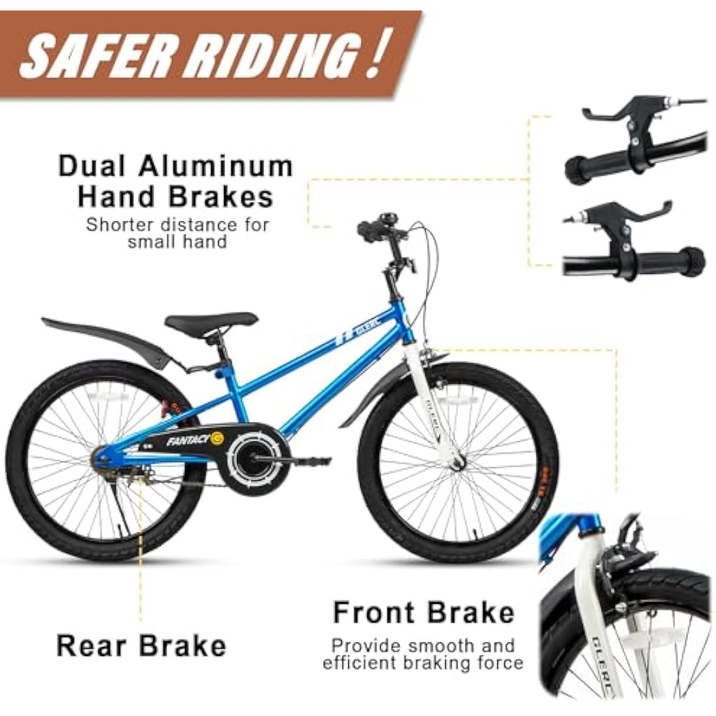 Glerc Fantasy 20 Inch Kids Bike – Steel Frame Bicycle with Handbrake