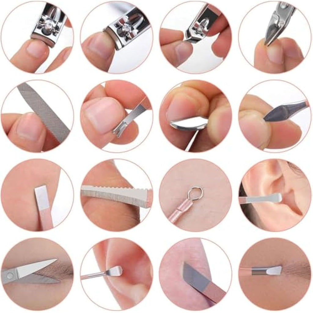 16-in-1 Manicure Set – Stainless Steel Nail Grooming Kit