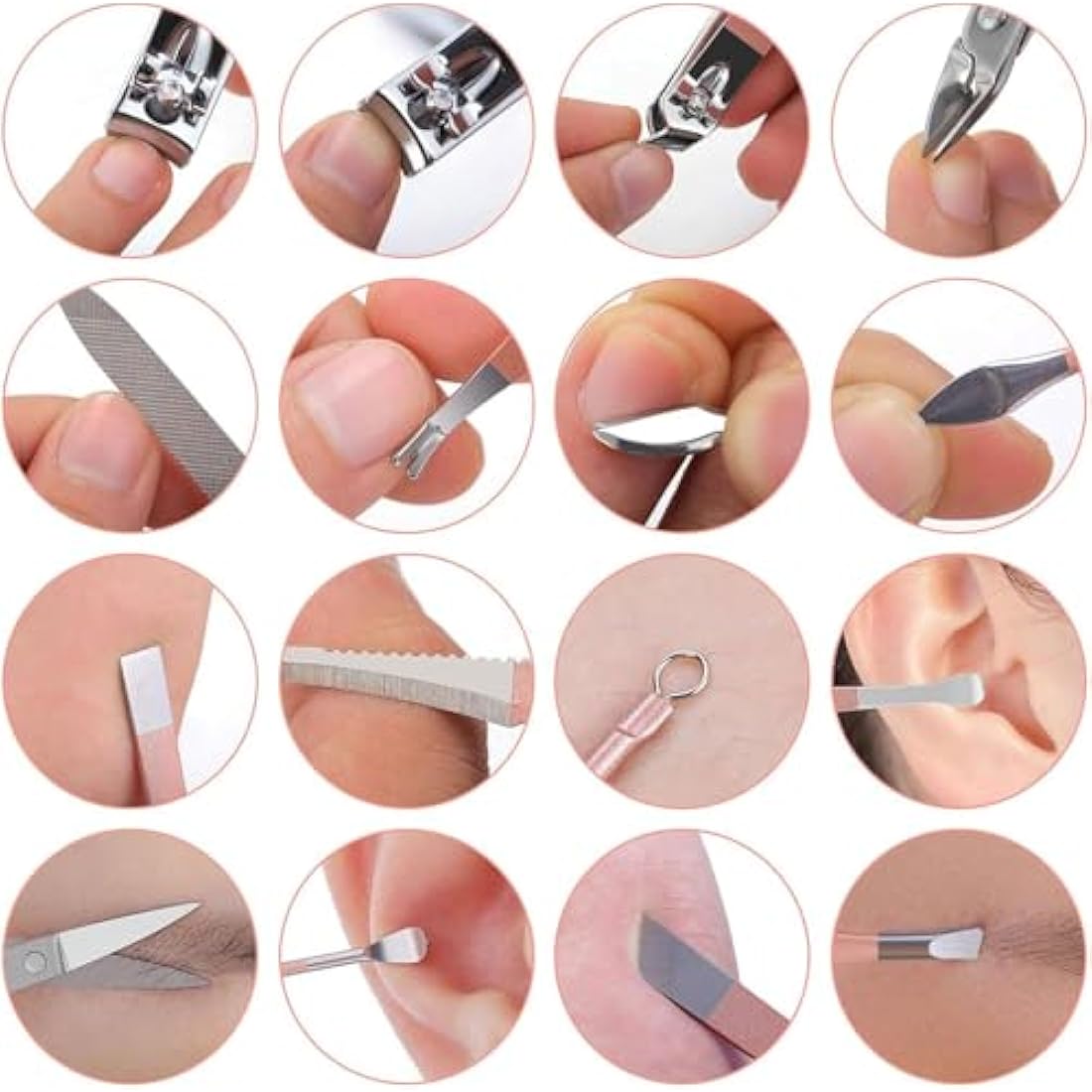 16-in-1 Manicure Set – Stainless Steel Nail Grooming Kit